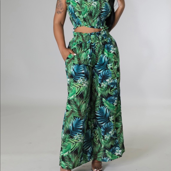 Jumpsuit two piece pants set - Picture 7 of 8